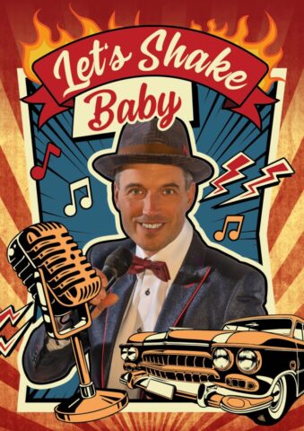 Plakat Lets Shake Baby ROT