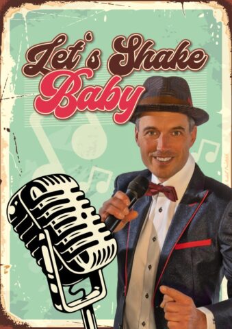 Plakat Lets Shake Baby Vintage